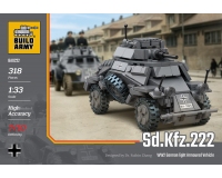 Pre-Order Build Army B0222 Sd. Kfz. 222 Armoured Vehicle (Lego Compatible Brick Model) (Due Late November 2024)